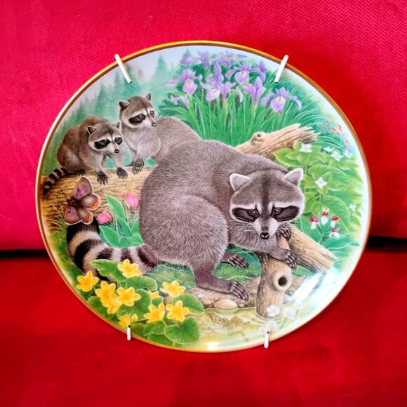 Woodland Creatures Plates Set Of 6 Kaiser For Hamilton Collection #s 2-5, 7, 8 - Picture 2 of 14